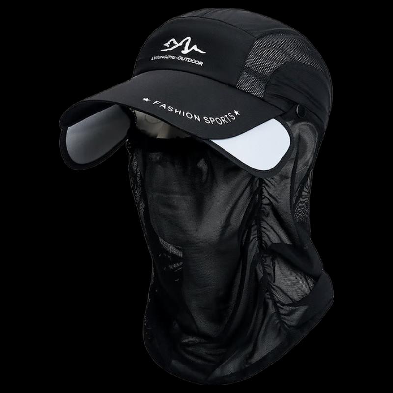 

Men s Summer Sun Protection Baseball Cap with Detachable Neck Flap Adjustable