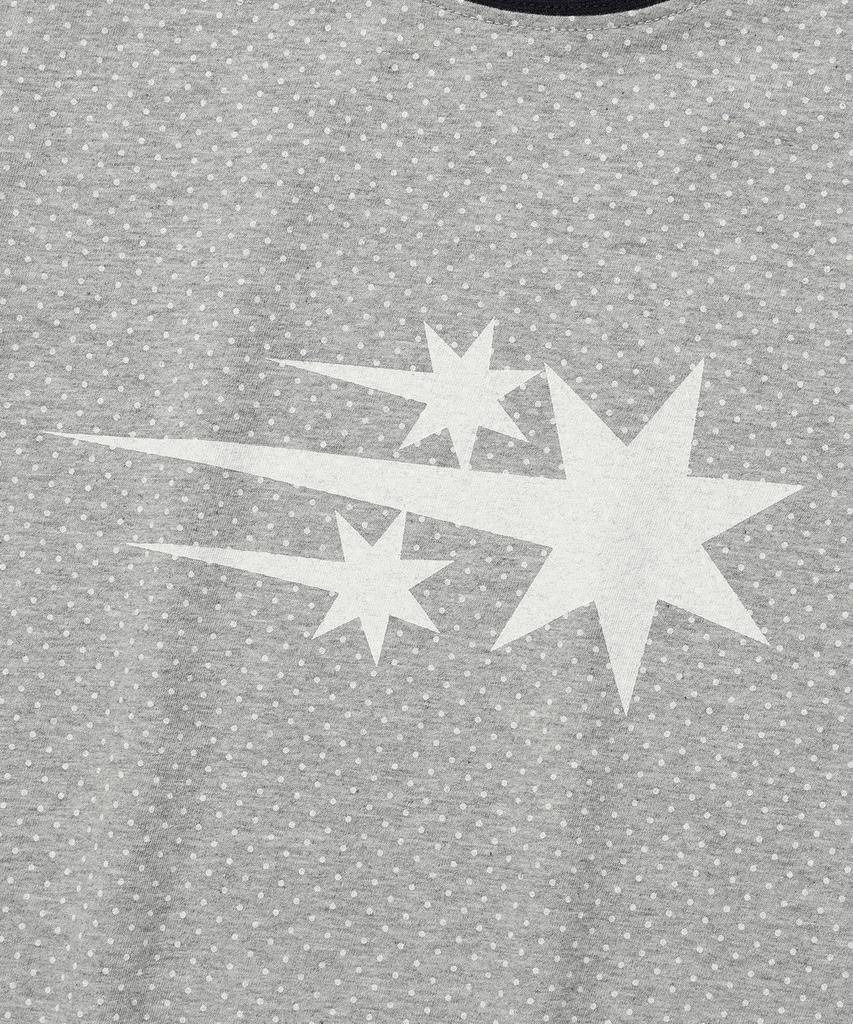 NICEGHOSTCLUB 3Star Dot Raglan Crop Tee_Grey(Ng2Gmft533A)