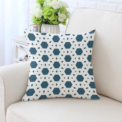 Simple Green Series Patterns Throw Pillow Cover With Short Plush Print Living Room Sofa Decoration Cushion Cover Pillow Covers