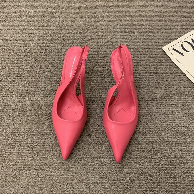 New Soft Leather Black Professional High Heels Female Stiletto All-match Flight Attendant Single Shoes Work Shoes Zapatos Mujer