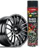 Lakier Spray Czarny Połysk Akrylowy Do Felg 600Ml Na Metal