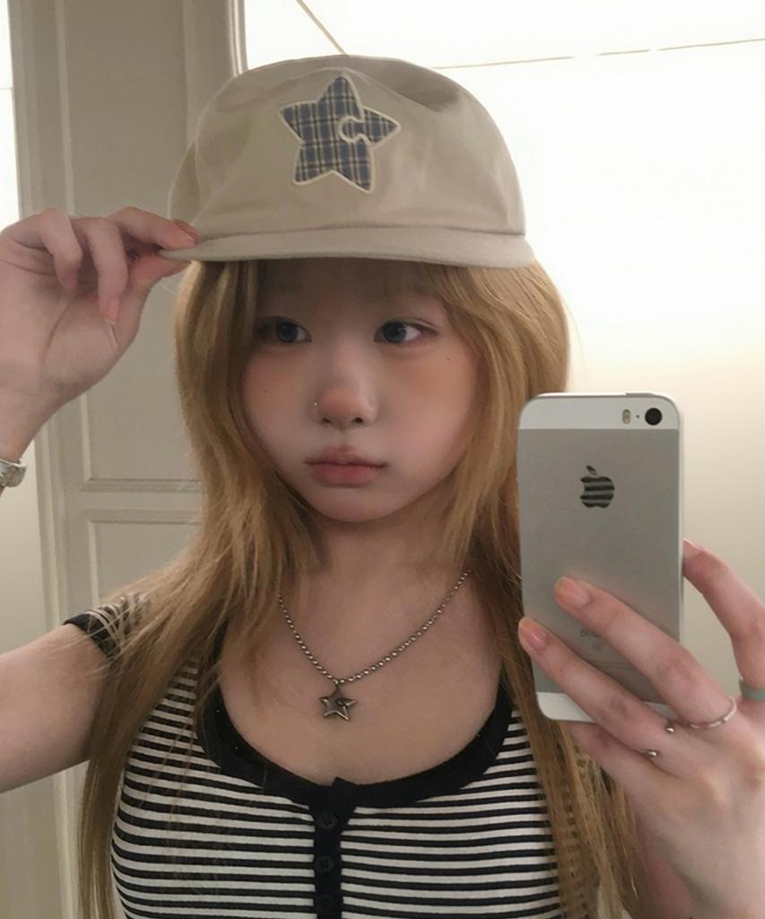 Kiibi Star Symbol Patch Cap Oatmeal