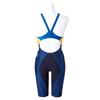 MIZUNO FX SONIC Prism Half Size FINA Swimming for Competitive Swimming and Challenge N2MG1231 Women's Suit, M, Navy/Yellow, (International Federation)