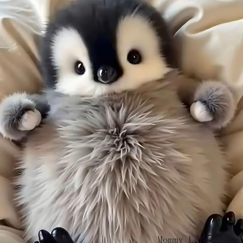 Soothing Stuffed Penguins Toy Cartoon Penguins Figure Soft Toy Room Emotion Appease For Toddlers Girls Office Ornaments
