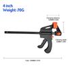 10/5/4/2/1 Pcs Woodworking Mini 4 Inch F Clamp Locator Nylon Fast Wooden Board Clamp Household Fixed Clamp Hand Tool Set