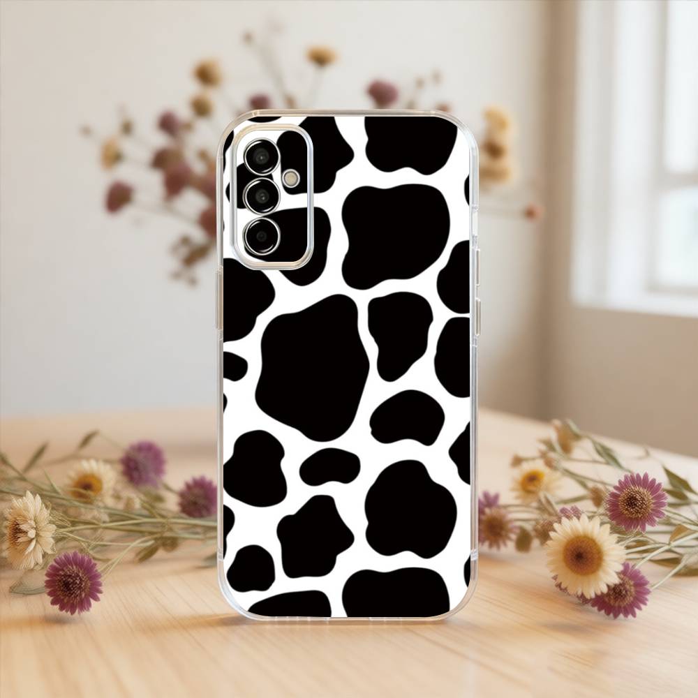

Black leopard print Phone Case For SamsungA10,12,20,21S,30,31,40,50,51,52,70,71 Transparent Cover Samsung a70