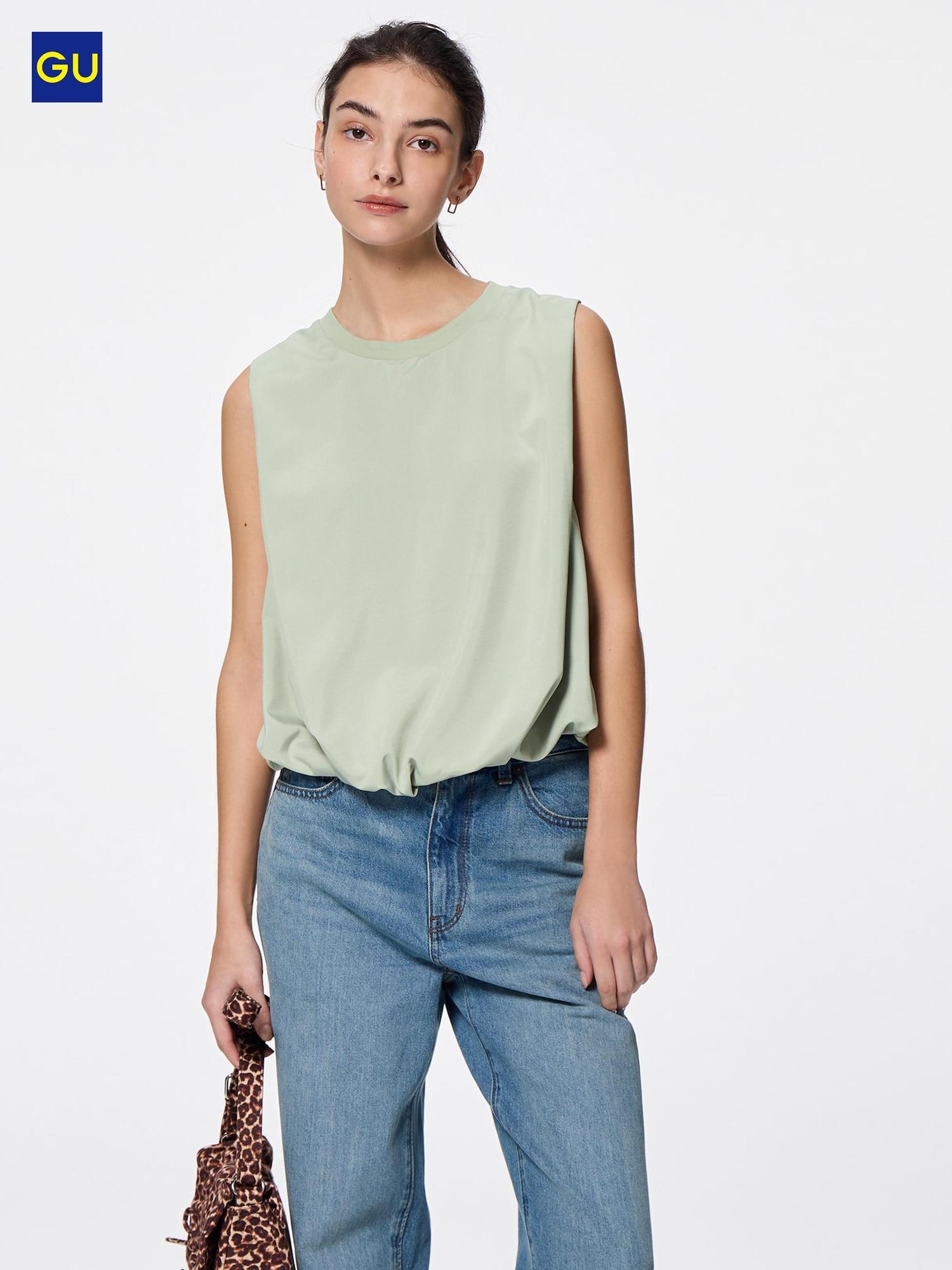 

Uniqlo Gu Bubble Hem свитер 51 GREEN/WOMEN S