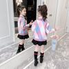 Girls' Autumn Sweater Cardigan New Korean Style Fashionable Children's Knitwear Long-Sleeve Top Jacket