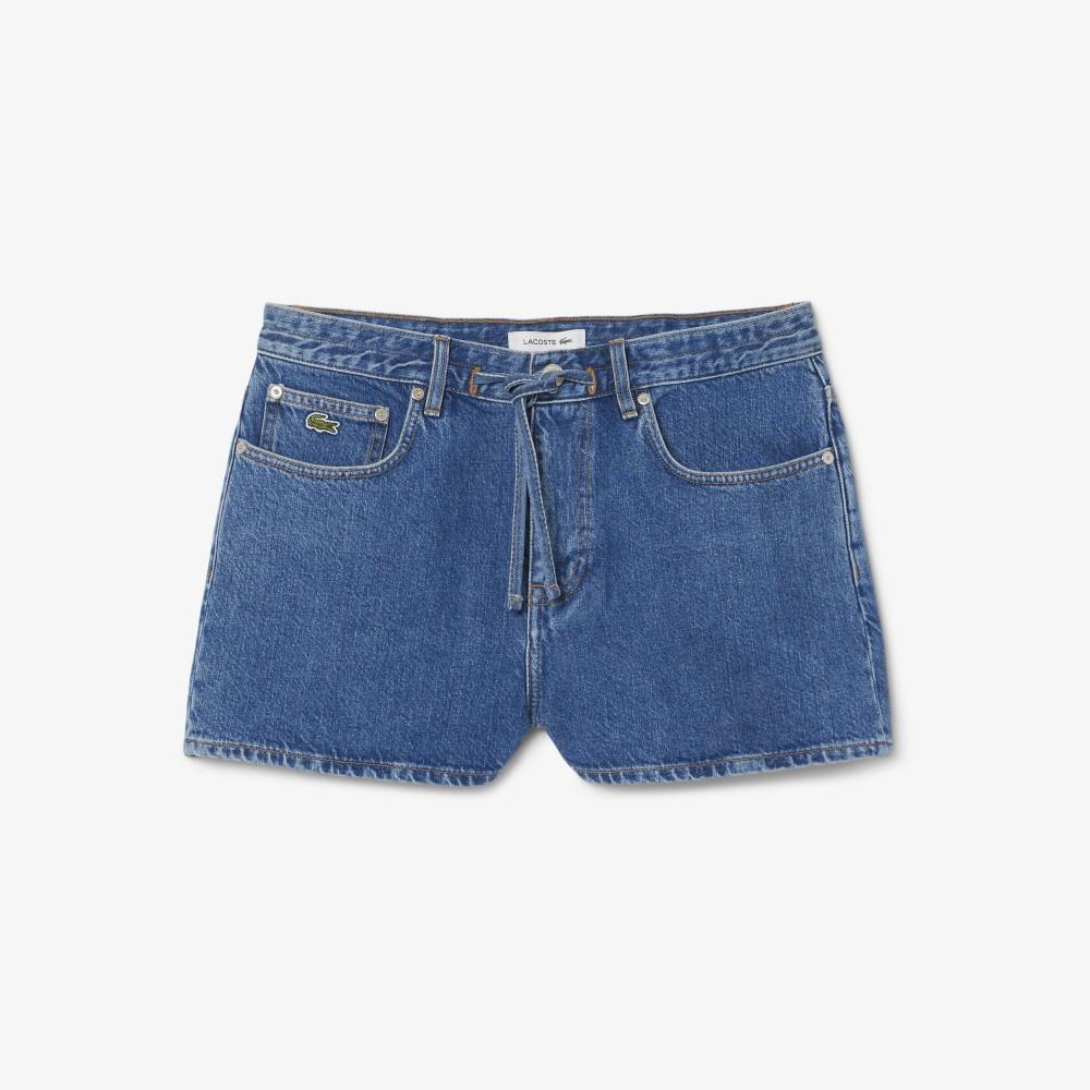 Lacoste Women's Denim String Shorts FF0199-56G36L