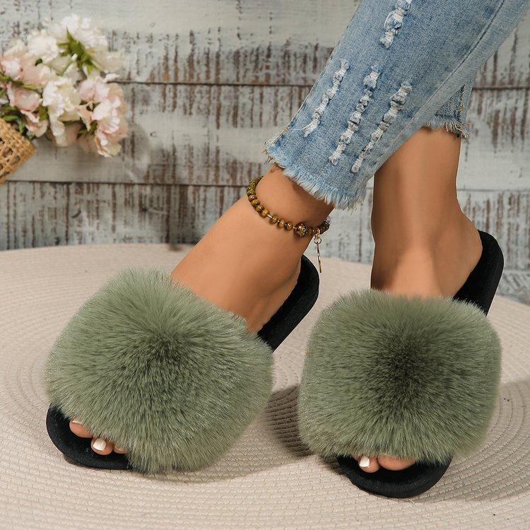 Women's Slippers Winter Home Warm Slippers Non-Slip Soft Comfort Home Couple Slippers