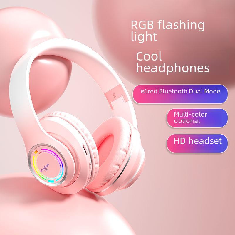 

«Игровая Bluetooth-гарнитура V3Pro Gradient Color Luminous» фиолетовый