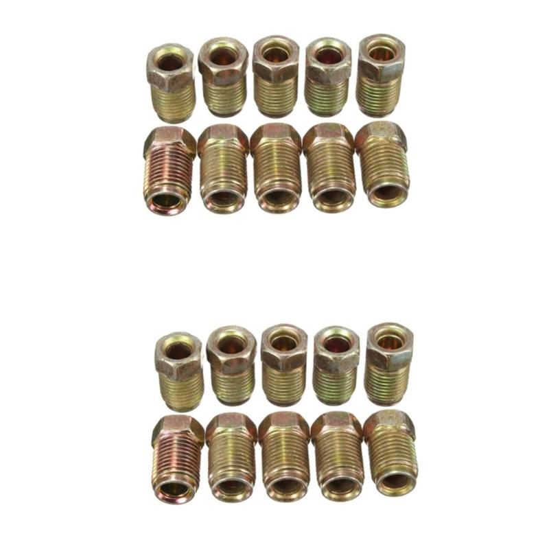 3/16 Brake Hose Adapter M10 Thread Accuracy Seal Automotive Brake Fitting Corrosion Resistant Strong Metal Design