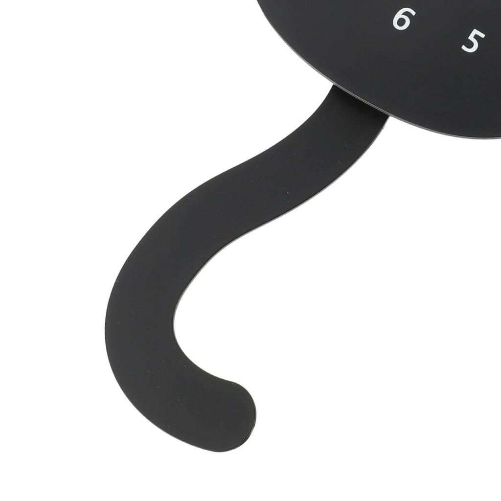Nitori (NITORI) Moving Tail Wall Clock, Black Cat, Width 15.5 x Depth 5.5 x Height 39cm, 8172687
