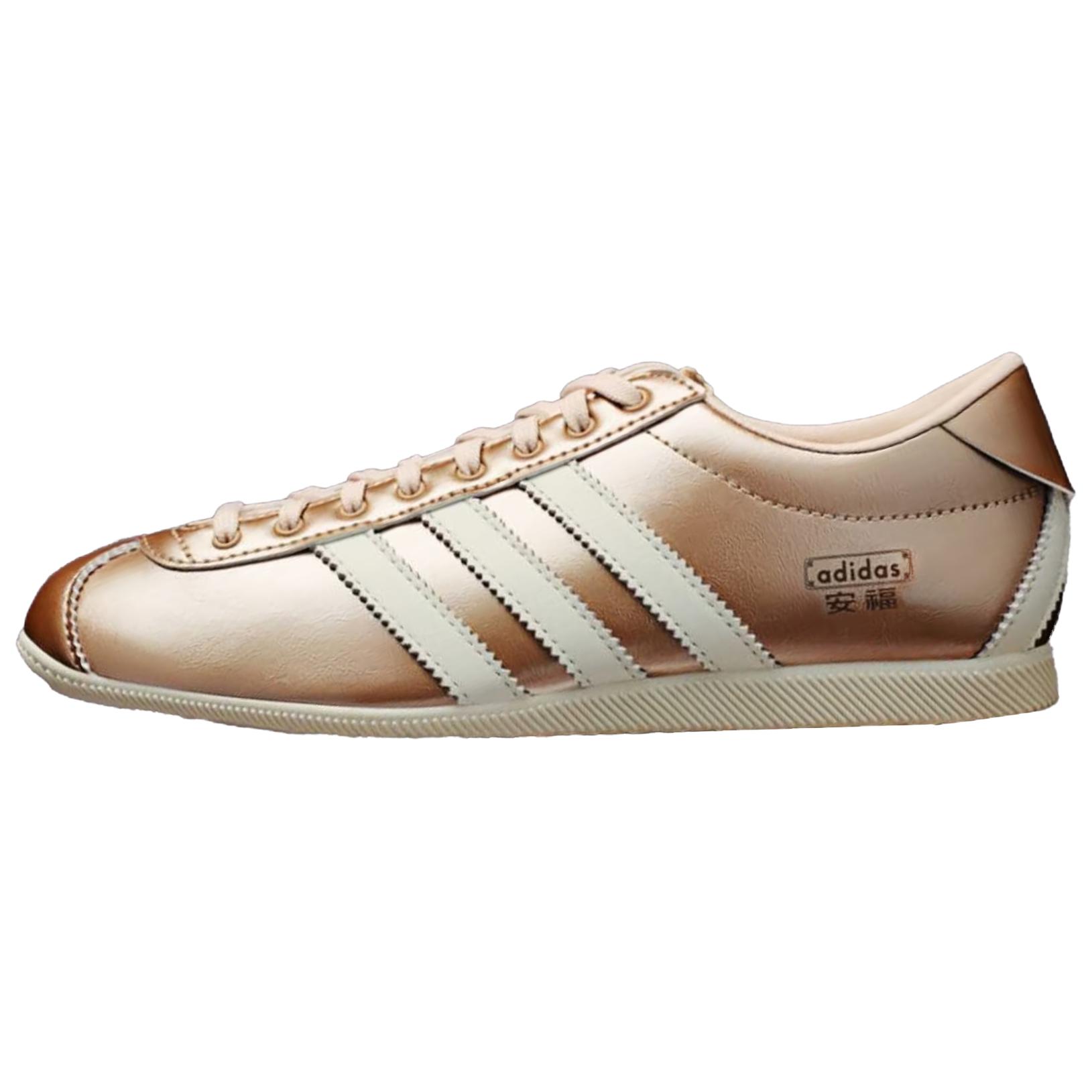 Adidas Originals Anfu Casual Thin Sole Comfortable Training Shoes Women Shoes Rose-Gold White KJ5438 38