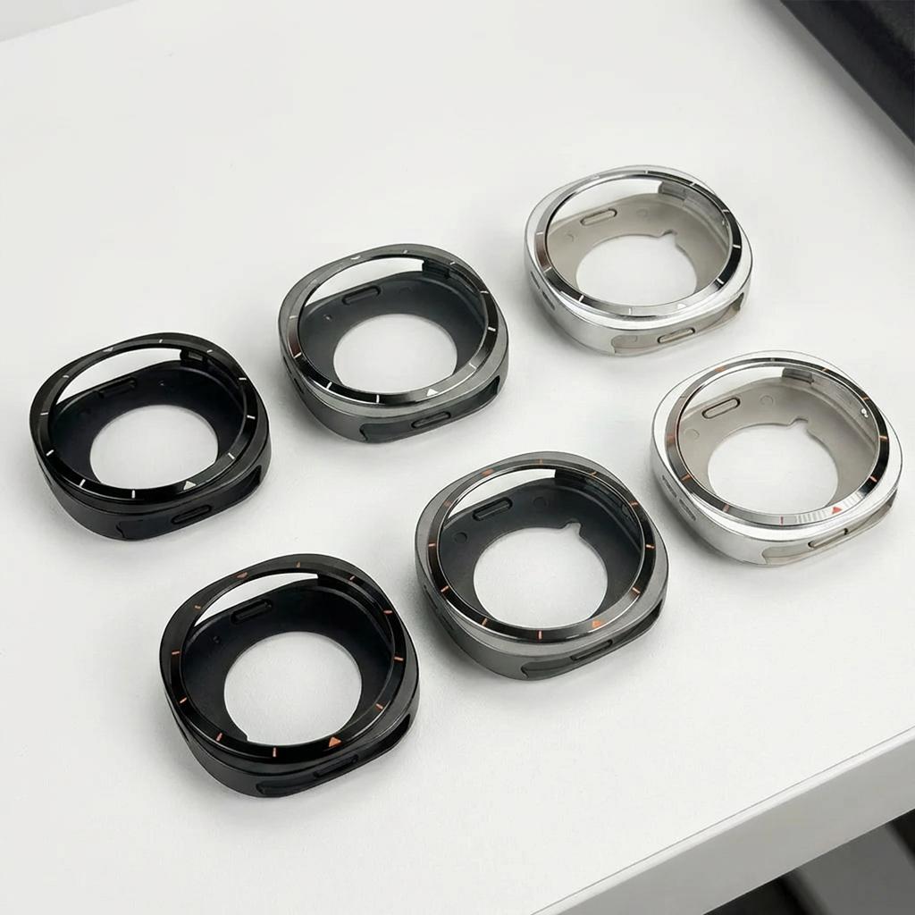 Pour Samsung Galaxy Watch 8 40mm 44mm Accessoires Protection d'écran rigide antichoc Coque bumper pour Galaxy Watch 8 Housse en PC Métal