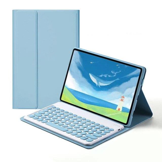 

Чохол для Lenovo Tab P11 Xiaoxin Pad Plus 11-дюймовий планшет Wireless Bluetooeh Keyboard Cover Pro 11.5 TB-J606F/J706F/J607F/J716F Pad Plus 11inch 2021 небо синє кольору
