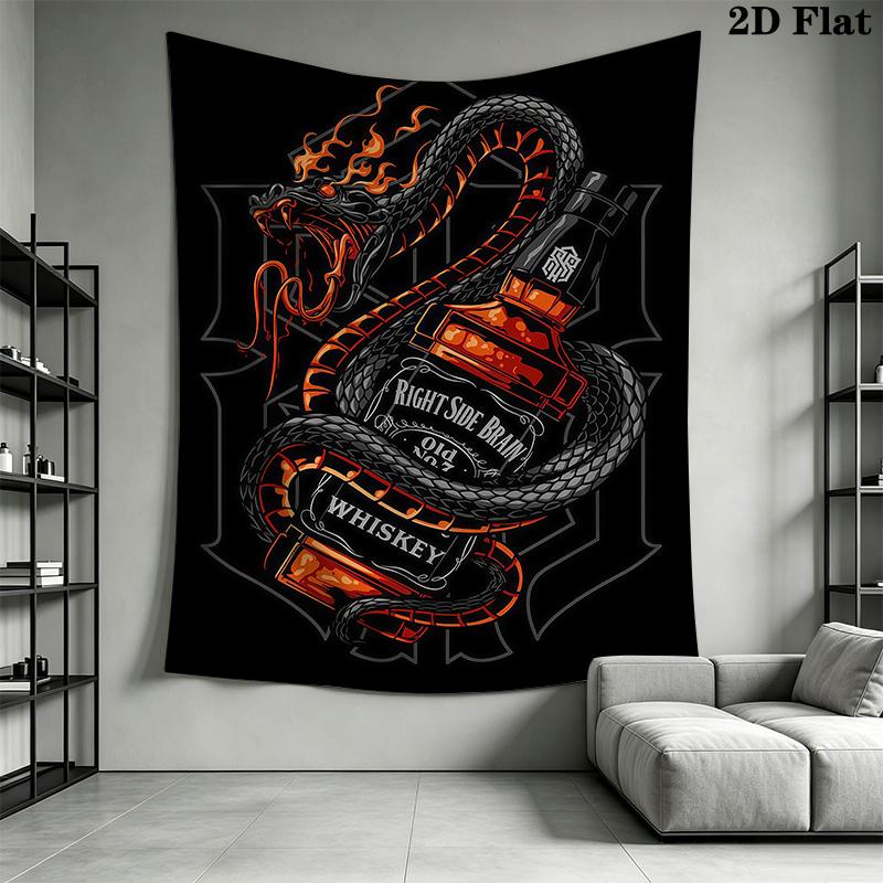 Jack Daniel'S Tennessee Whiskey Wandteppich Mode Druck Hintergrundtuch Wandverkleidung Dekoration Ferienwohnung Weiche Dekoration Wandteppich Hintergrundtuch