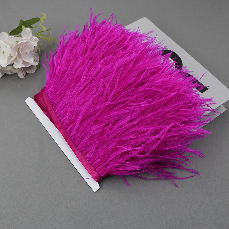 Ostrich Feather Lace Cloth Bandwidth 10-15Cm Stage Performance Clothing Decoration Accessories Lace Feather Ribbon