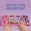 Clickee Mechanical keyboard hat backpack doll pendant Keychain blind box decompression collection of children's toys.