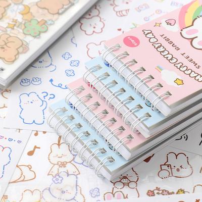 50 yaprak Sevimli Karikatür Çıkartma Seti Scrapbooking Washi Çıkartmaları Su Geçirmez PET Çıkartmaları Kendin Yap Dekorasyon Günlüğü