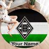 Borussia Custom Name Round Area Rug,Carpet Rug for Living Room Bedroom Sofa Playroom Decor,Non-slip Floor Mat