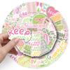 50 Danish Flour Inspirational English Graffiti Stickers Personalized Decoration Mobile Phone Computer Water Cup Stickers