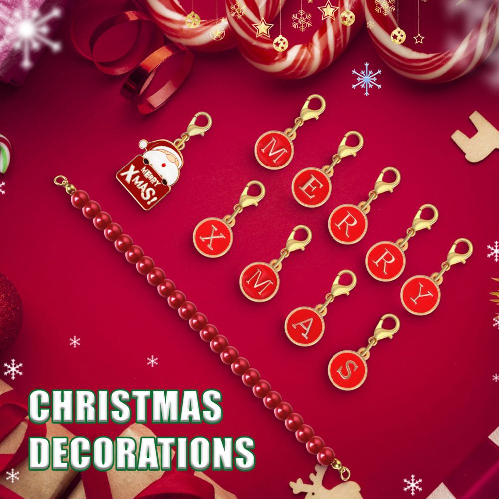 Rust-resistant Christmas Decoration Holiday Decoration Pendant Vintage Enamel Bead Christmas Garland for Festive for Tree