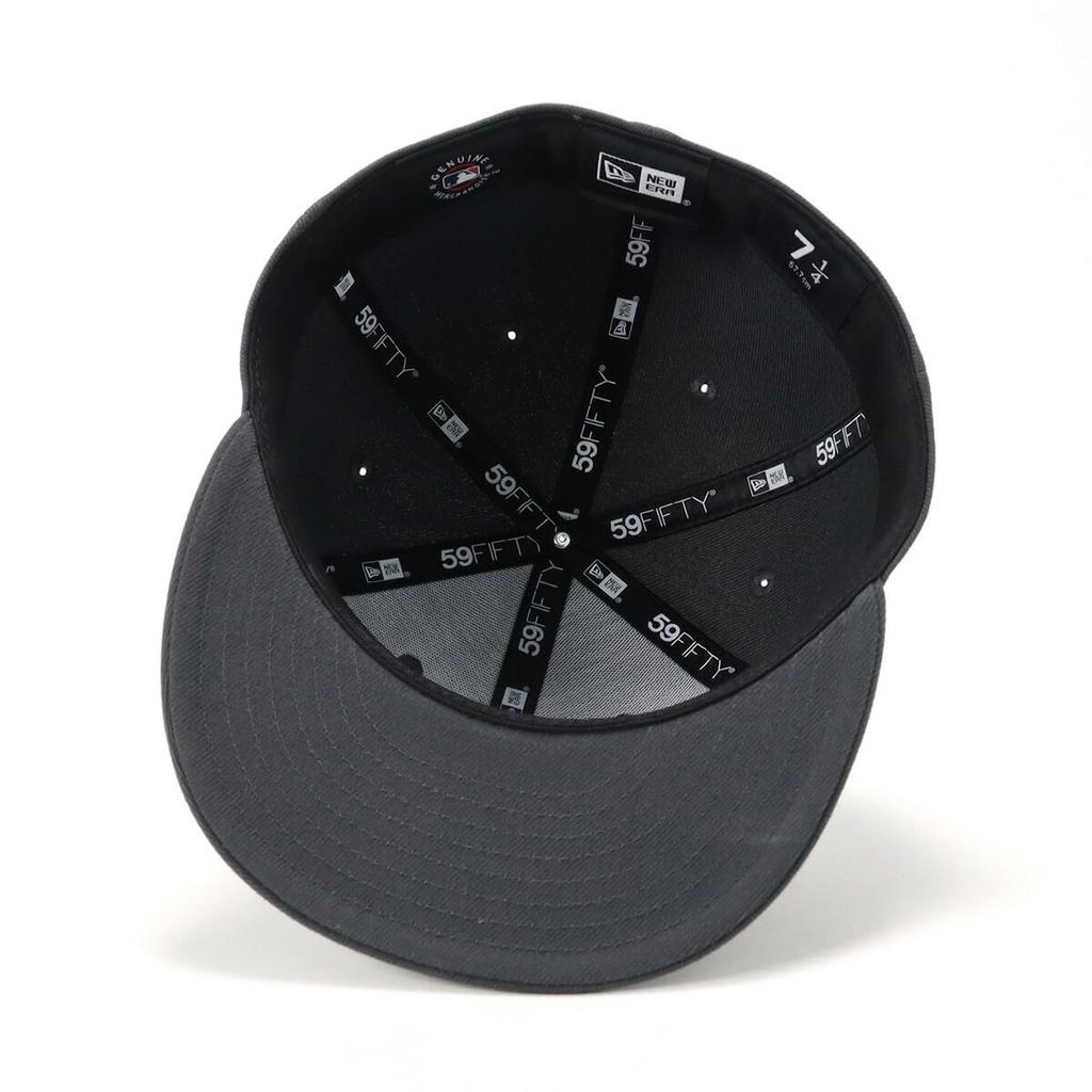 New Era 59FIFTY Cap MLB New York Yankees NY Dark Exclusive to and Flat Stylish Streetwear Travel Sun Gift (14561990 M01-MCTNY) Graphite/Gray, ONSPOTZ,