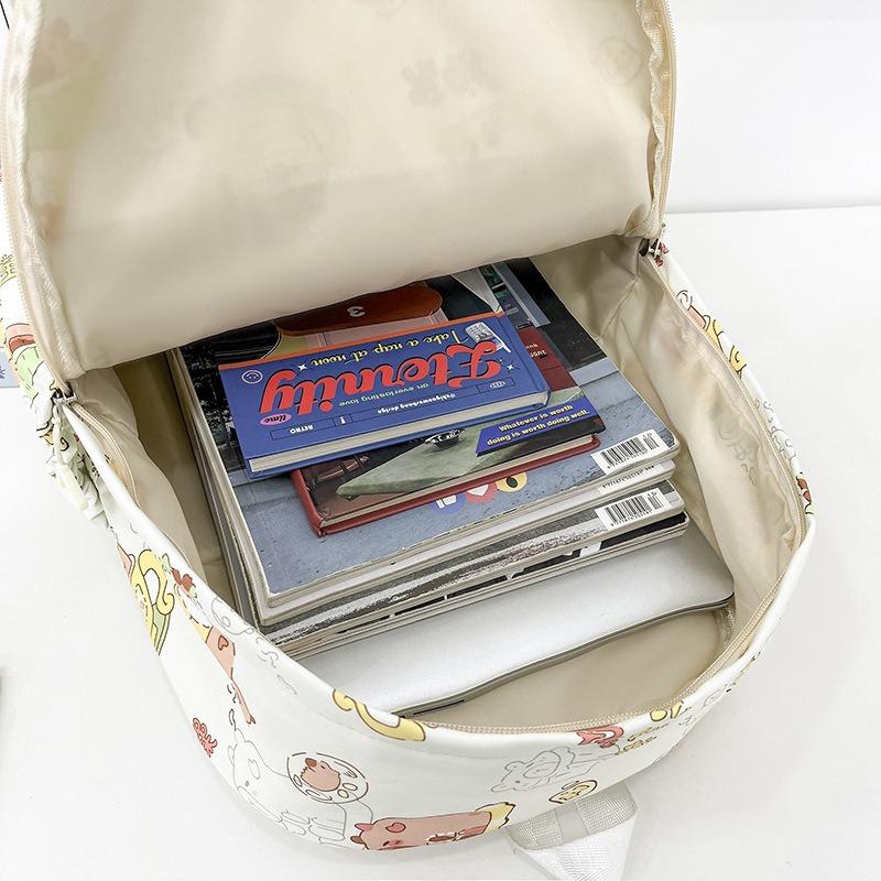 New travel high-value small backpack cute graffiti girl play backpack