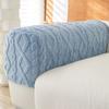 Universal Lines Jacquard Tuffed Fleece Husă extensibilă pentru cotieră pentru canapea pentru sufragerie, birou, decor acasă, o pereche