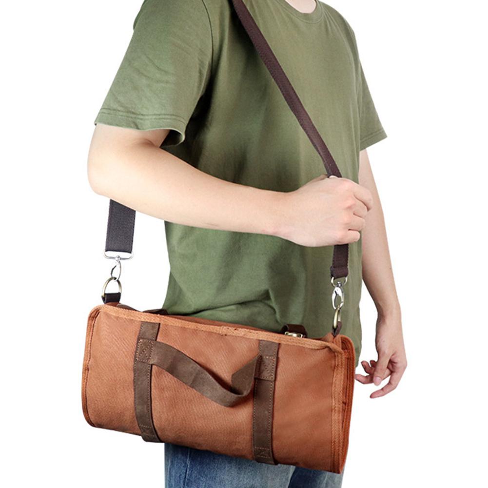 Bar Bartender Carrying Bag Creative Bartender Canvas Toolkit Pack Tools Cocktail Shaker Set Storage Bag Only