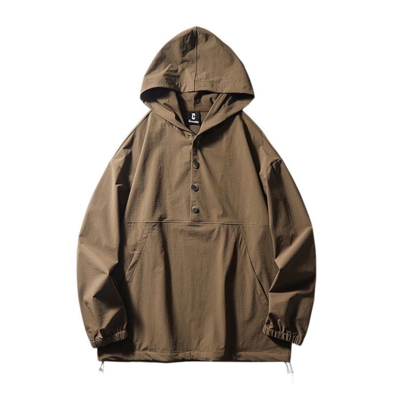 Outdoor Sports Mountain Function Lightweight Quick-Drying Coat Men's Thin Pullover Hooded Jacket Export American Sweatshirt