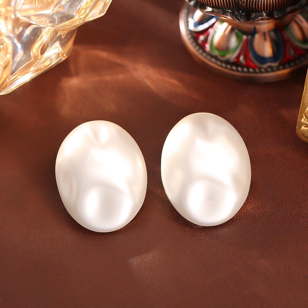 Baroque Pearl Stud Earrings - High-End Fashion, Elegant Style, 925 Silver Needle