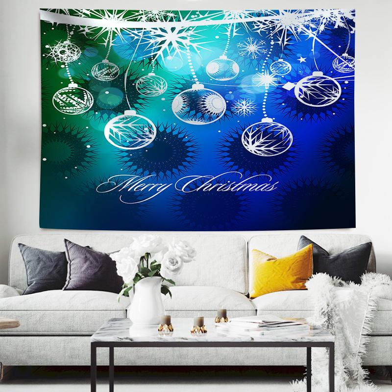Christmas Balls And Snow Wall Hanging Tapestry Christmas Wall Hanging Tree Wall Hanging Gorgeous Christmas Tree Fireplace Gifts