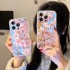 Pink Sakura Phone Case For IPhone 17 16 15 14 Plus 13 12 11 Pro Max Phone Back Cover Transparent Shockproof Cover