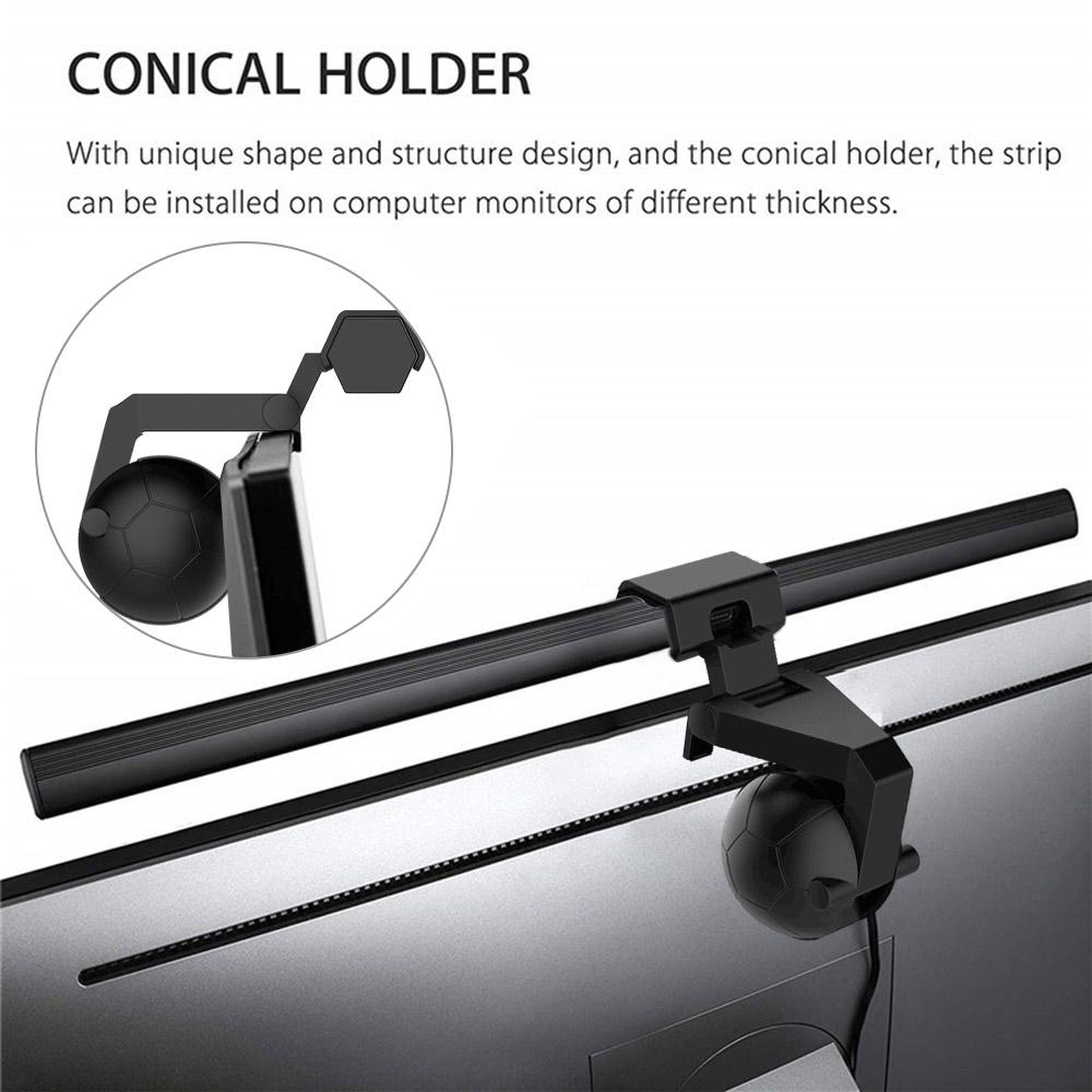 40cm Computer Screen Monitor Light Bar E-Reading Lamp with Bi-Color Temperature 2800K-6500K 10 Levels of Brightness for Laptop Desktop Offi