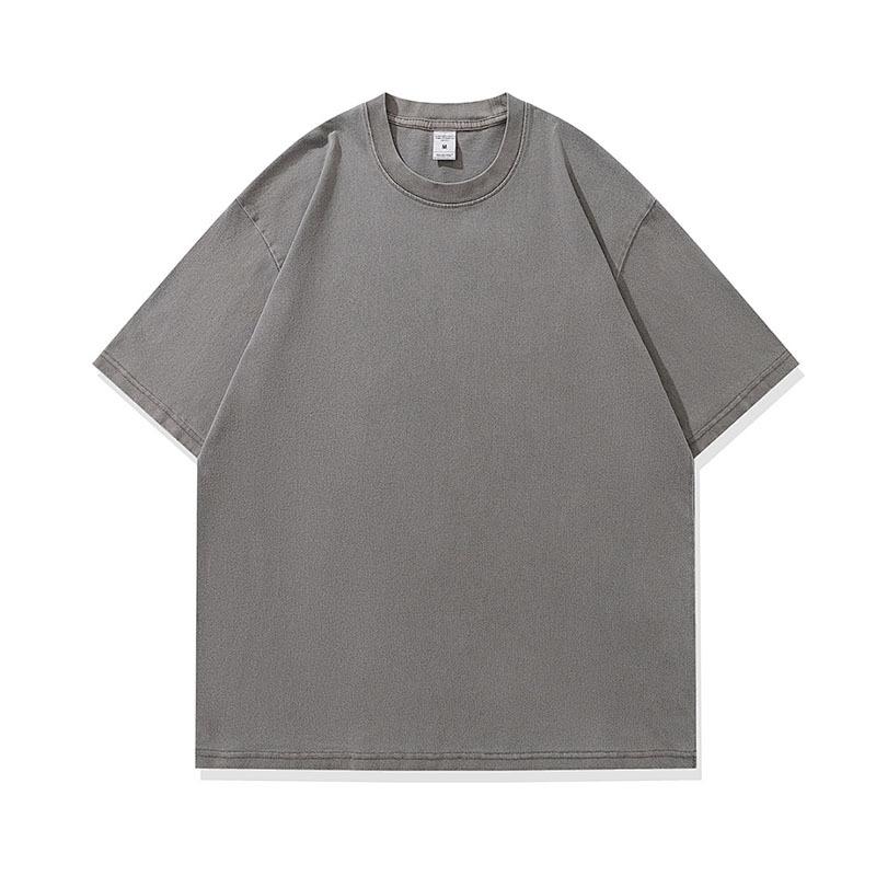 American High Street Retro Old Washed Light Version Short-Sleeved T-Shirt Loose Pod Printing Bottoming T-Shirt Men