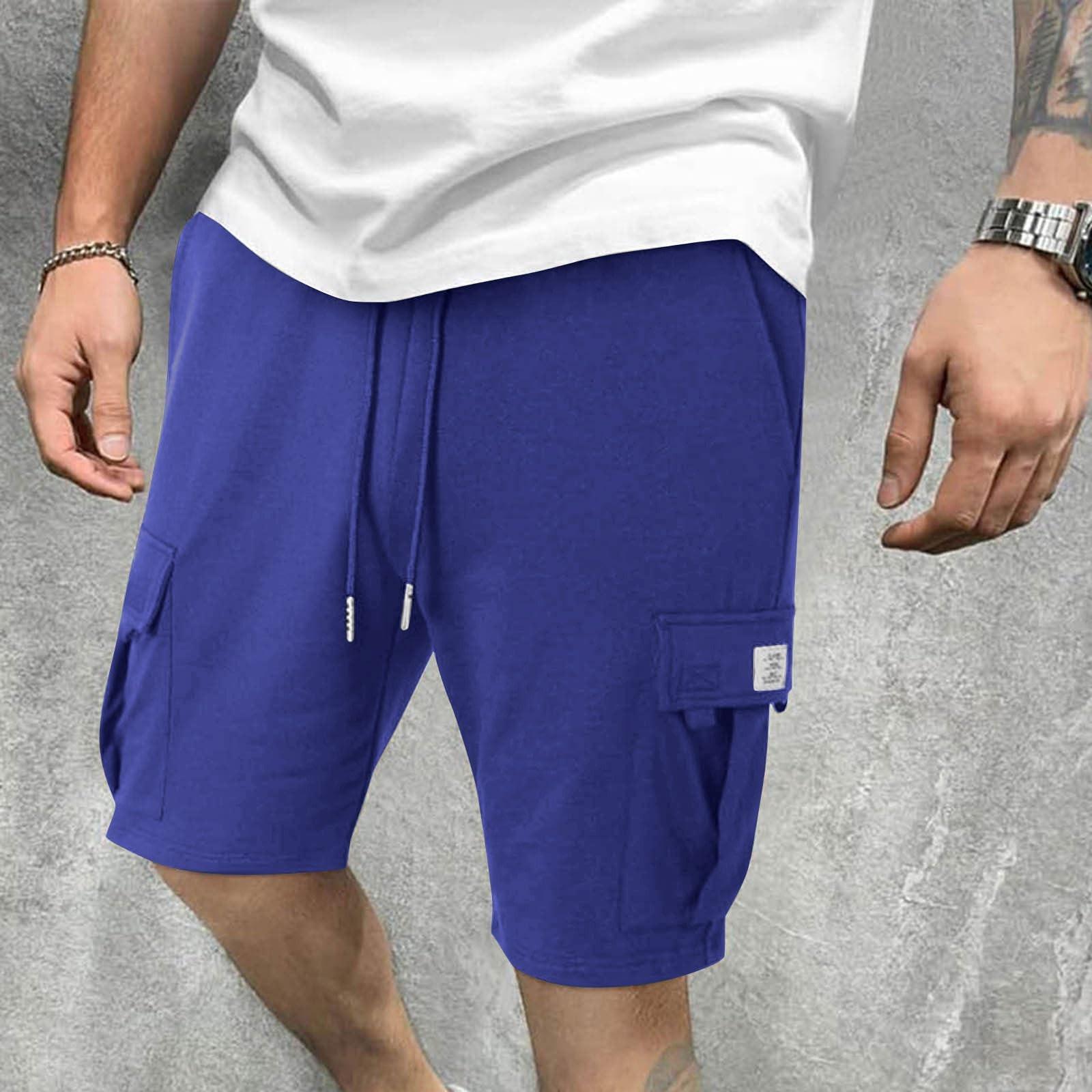 

Men s Solid Color Lace-up Sweatpants Men s Shorts Casual Pants XL