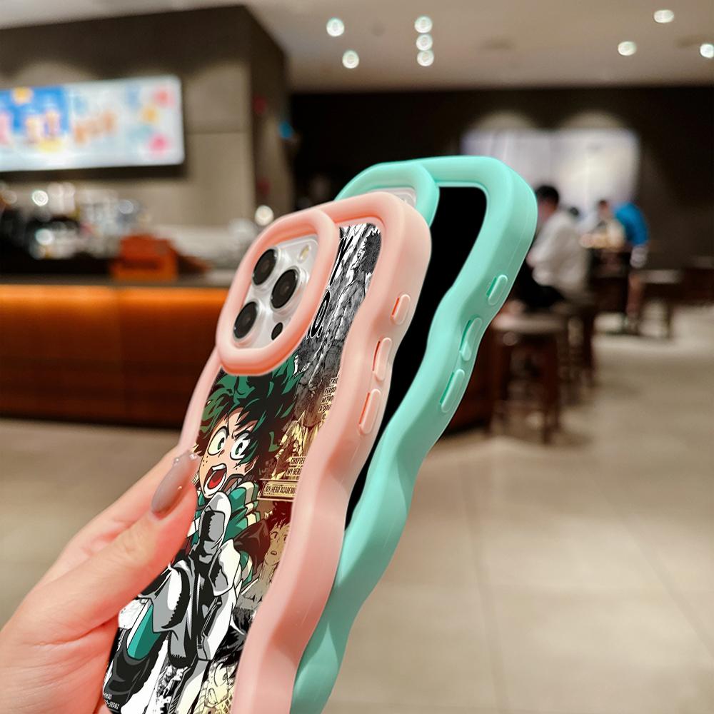 Macaron Soft TPU Phone Case for Xiaomi Poco X3 X5 X6 M6 Redmi 12C 13C Redmi Note 9 10 11 12 13 Pro 10s 11s 12s Cover Ae54 Anime My Hero Academia Art