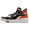 New LiNing Wave Superwave Mid Top Skateboard Shoes Men's Black Orange AGCQ179-2