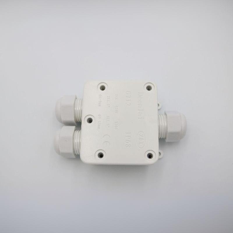 Ip68 3 Way Waterproof Junction Box Electrical Cable Wire Connectors 24A 450V External Electrical Junction Box