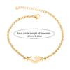 1pc Stainless Steel Women'S Fashion Chain Pendant Bracelet, Five-Pointed Star Moon Shaped Men'S Bracelet,