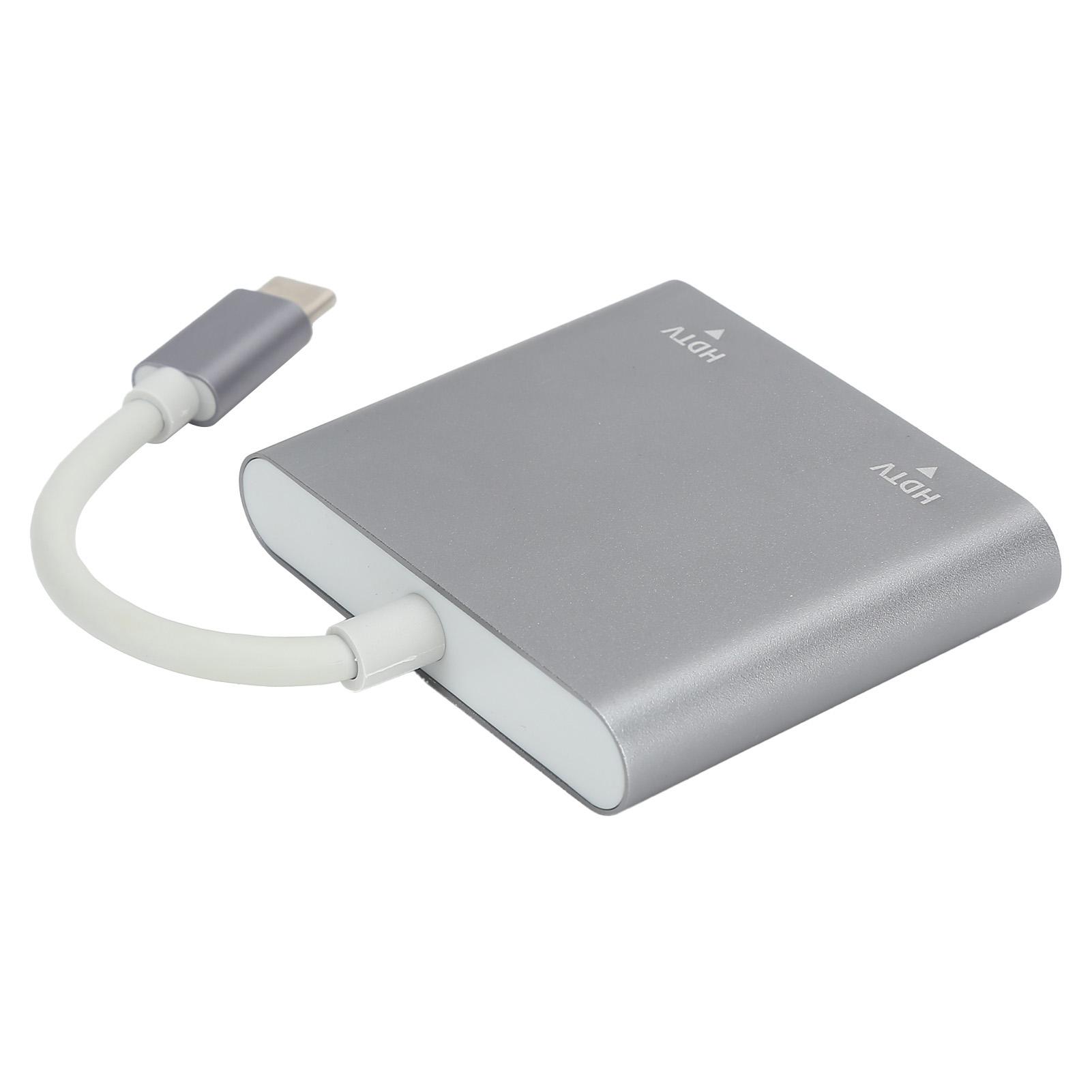 

Адаптер TypeC на 2 в 1 HD Multimedia Interface Видеоконвертер для MacbookPro 2015 2016 2017 2018