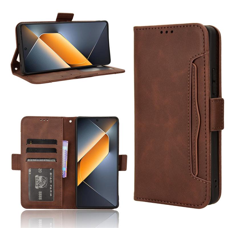 Tecno Pova 6 Pro 5G Leather Case with Multi-Card Slots and Flip Cover