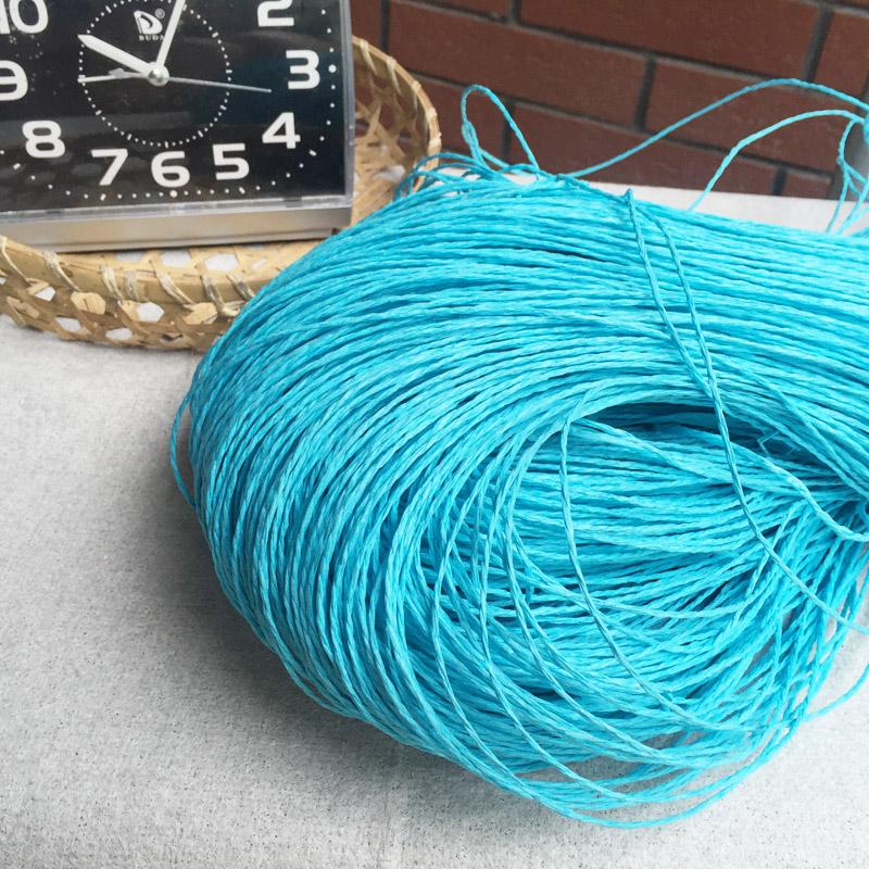Natural Raffia Straw Yarn Crochet Paper Straw Threads Handcrafts For DIY Knitting Summer Hat Handbag Basket Rattan Material