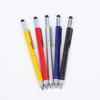 Six-in-One Tool Pen: Capacitive Stylus, Dual-Head Screwdriver, Scale, Level, Metal Ballpoint Pen.