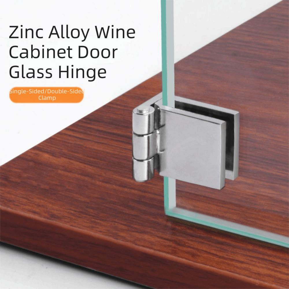 0 Degree Door Hinge Clamp Zinc Zinc Zinc Alloy Glass Clamp Durable Cabinet Door Hinge  Cupboard