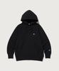 Reverse Weave Blu-Tack Loose Fit Fleece Hoodie Black