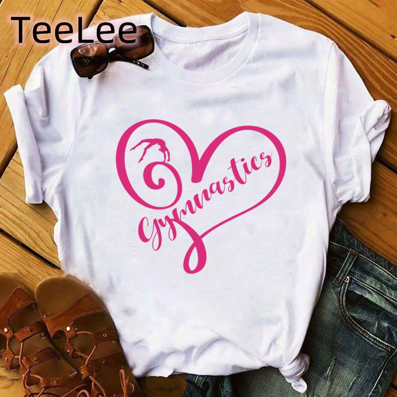 Gym Art Tee Shirt Femme Ballet Dancer Gymnast Lover Birthday Gift Tops Girls Summer Print Gymnastics Casual T Shirt Unisex