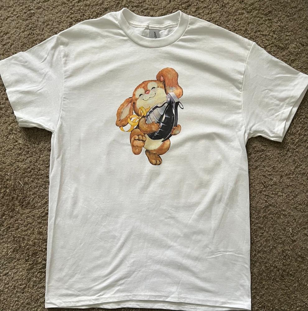 Grenade Bunny Retro Vintage Weird White T-shirt